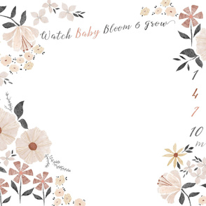 Bloom & Grow Baby Milestone Blanket