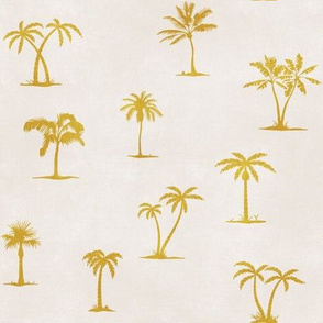 Palm Trees - Mustard Creme