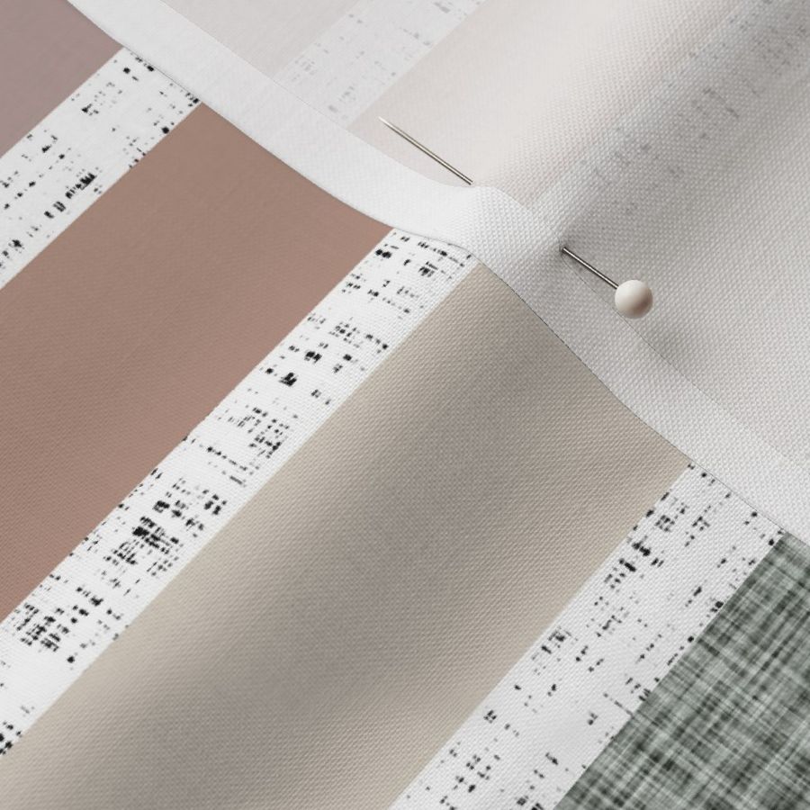 stripes: white linen + flax, mauve, laurel, sugar sand