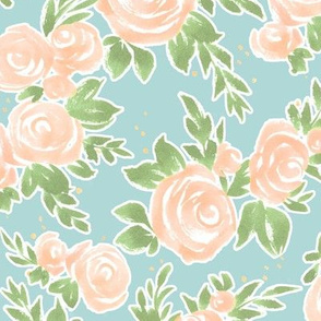 rosalind floral on blue (small)