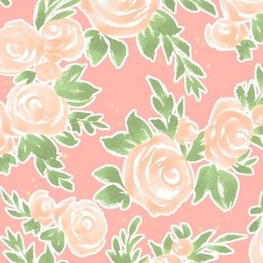 rosalind floral on coral (small)