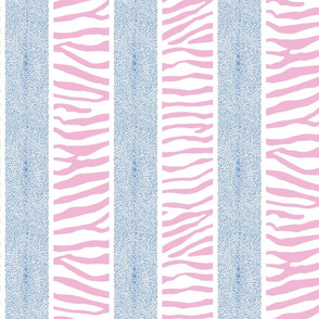 Pink 1 LAND cornflower AND SEA STRIPE