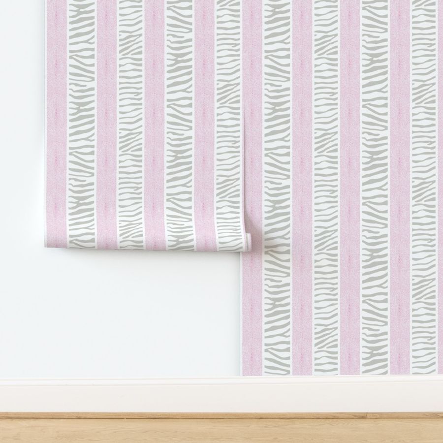 Pink 1 and Grey LAND AND SEA STRIPE