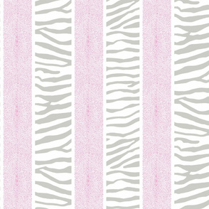 Pink 1 and Grey LAND AND SEA STRIPE
