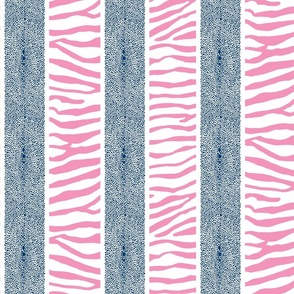 Reverse Pink 1 Navy LAND AND SEA STRIPE