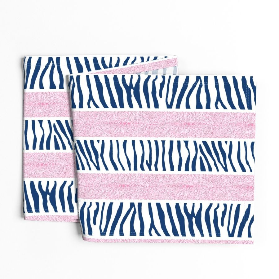 Pink 1 Navy LAND AND SEA STRIPE