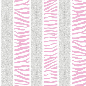 Reverse Pink 1 and Grey LAND AND SEA STRIPE