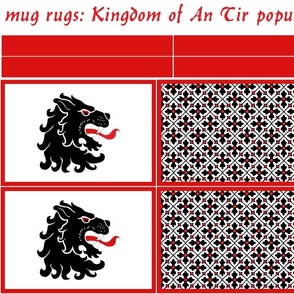 mug rugs: Kingdom of An Tir (SCA)