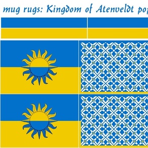 mug rugs: Kingdom of Atenvelt (SCA)