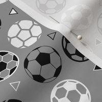 Soccer Triangles Gray