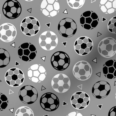 Soccer Triangles Gray