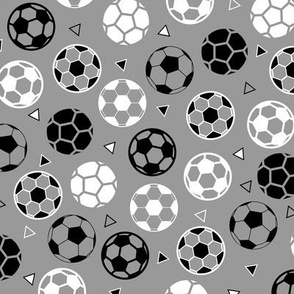 Soccer Triangles Gray