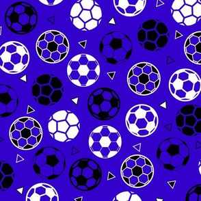Soccer Triangles Royal Blue