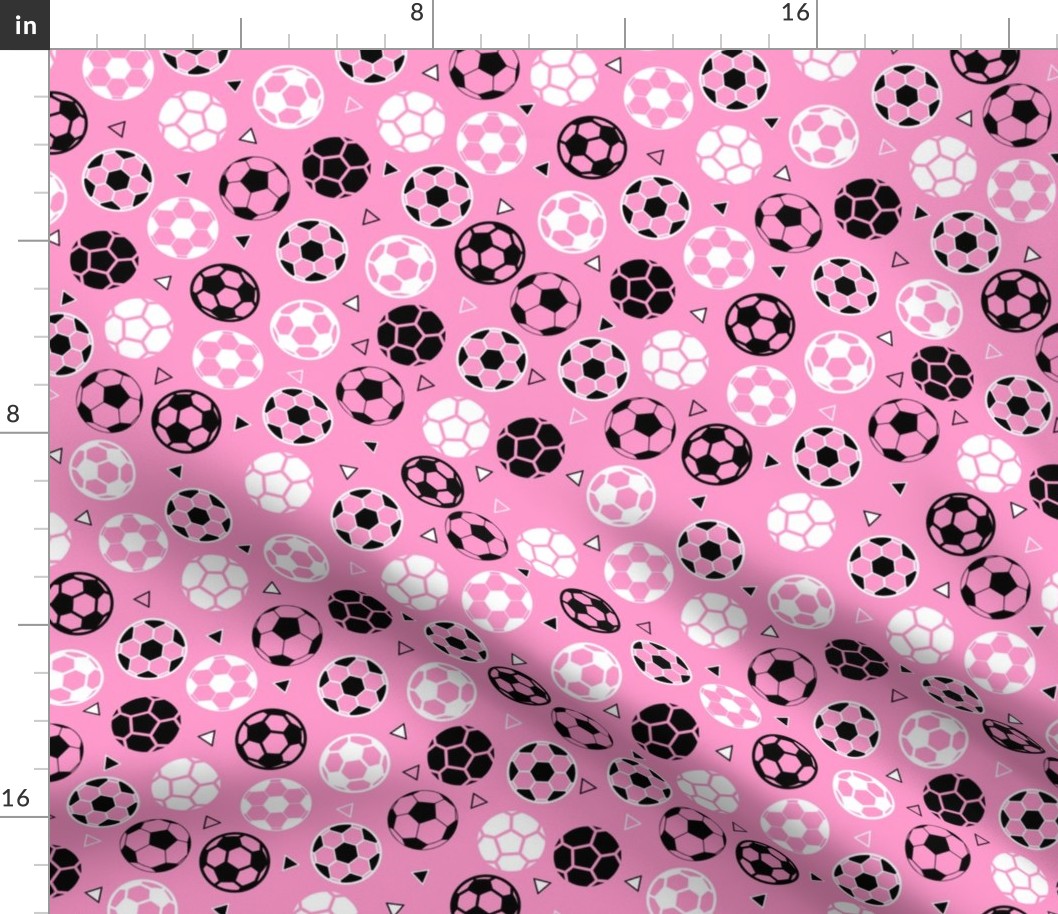 Soccer Triangles Light Pink