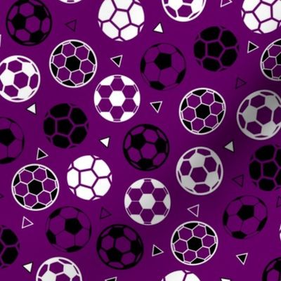 Soccer Triangles Dark Purple