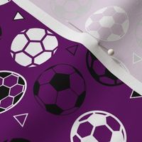 Soccer Triangles Dark Purple