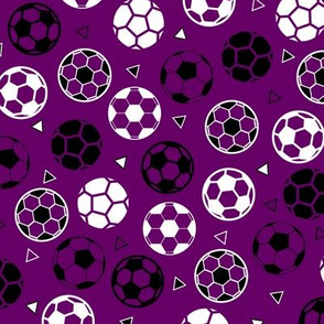 Soccer Triangles Dark Purple