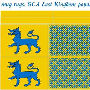 mug rugs: SCA East Kingdom