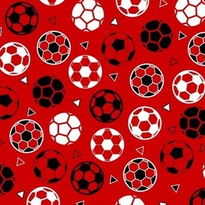 Soccer Triangles Red