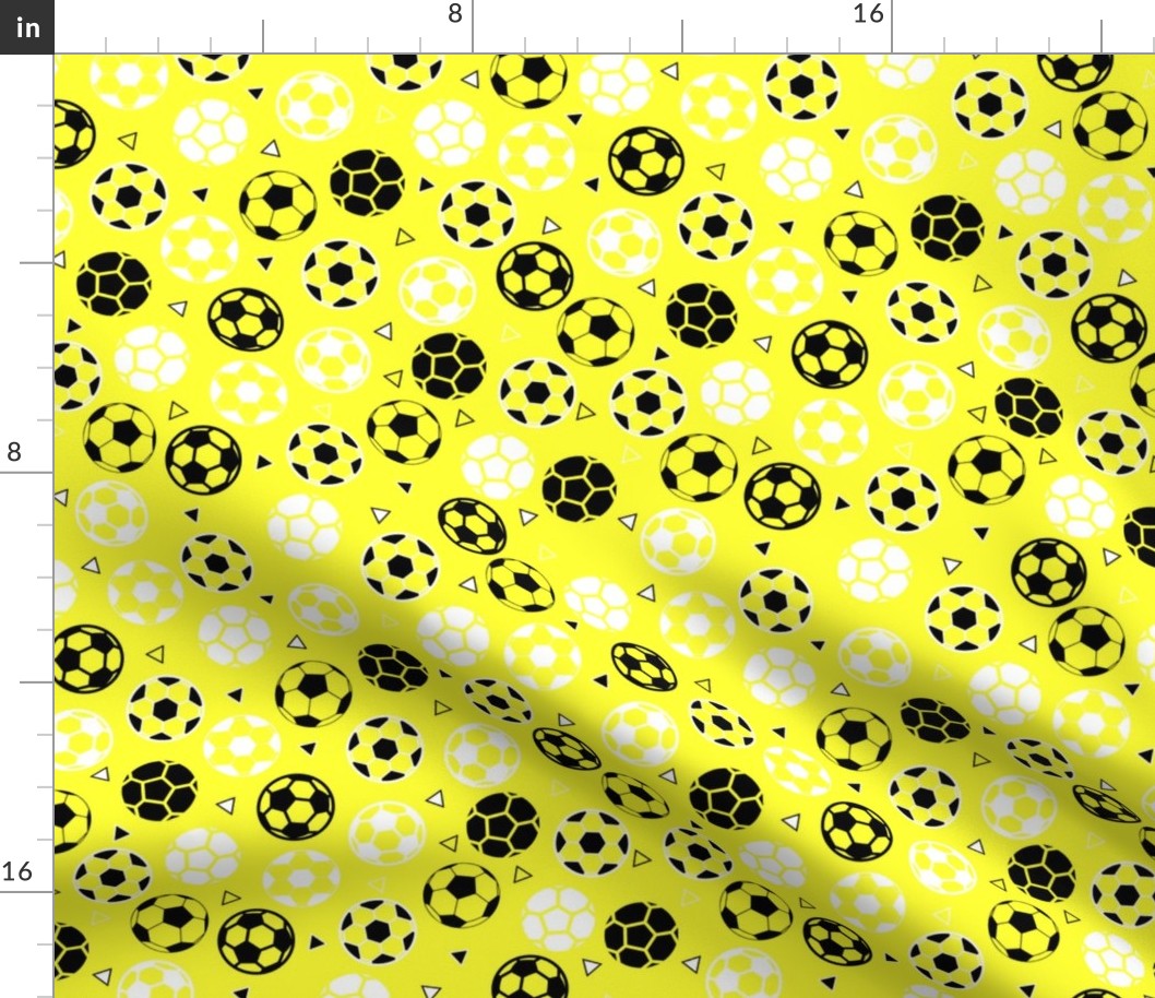 Soccer Triangles Yellow