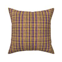 Yellow and purple football basket weave