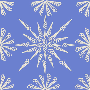 Turretella Pattern Sea Lavender Inverse