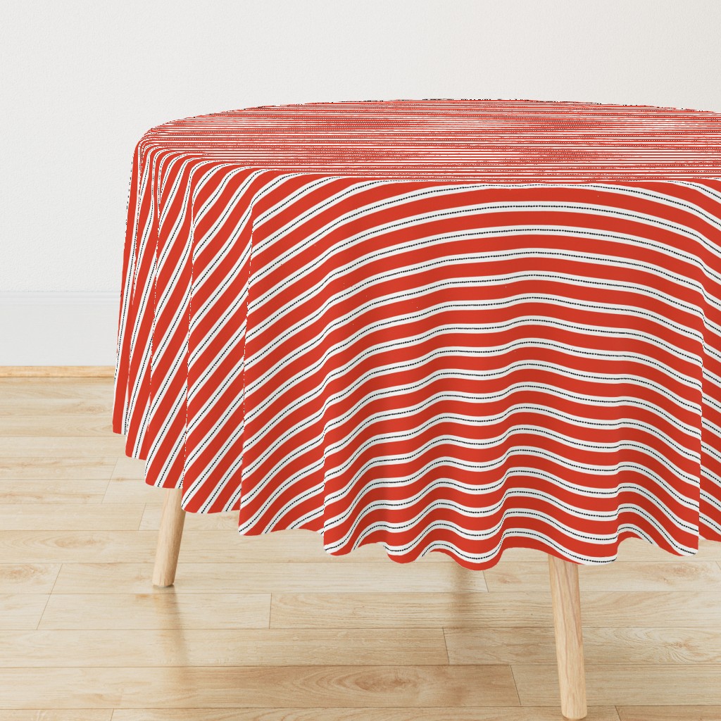 small luca stripes: red orange