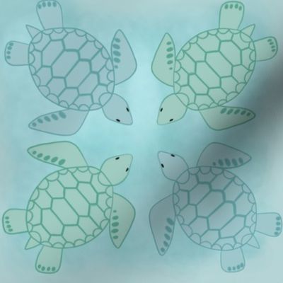Checkered Sea Turtles