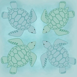 Checkered Sea Turtles