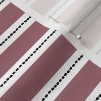 small luca stripes: dusty rose