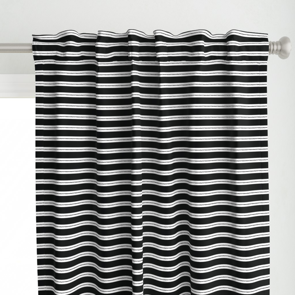 small luca stripes: black