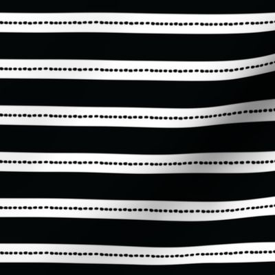 small luca stripes: black