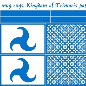 mug rugs: Kingdom of Trimaris (SCA)