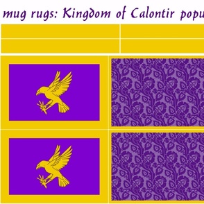 mug rugs: Kingdom of Calontir (SCA)