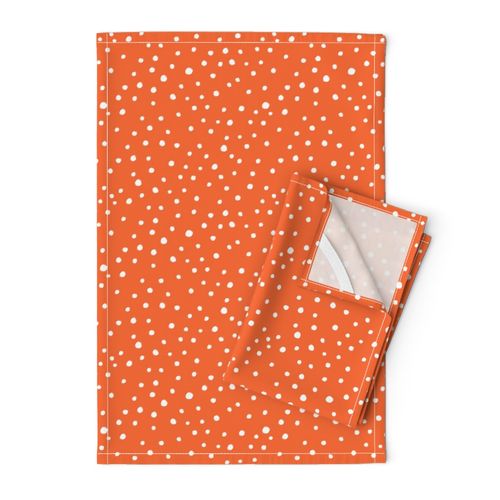 Orange Doodle Dots