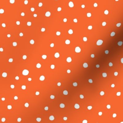 Orange Doodle Dots