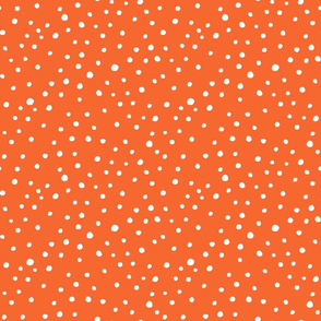 Orange Doodle Dots