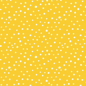 Yellow Doodle Space Dots