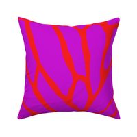 Bold Butterfly Wing Bright Purple and Red