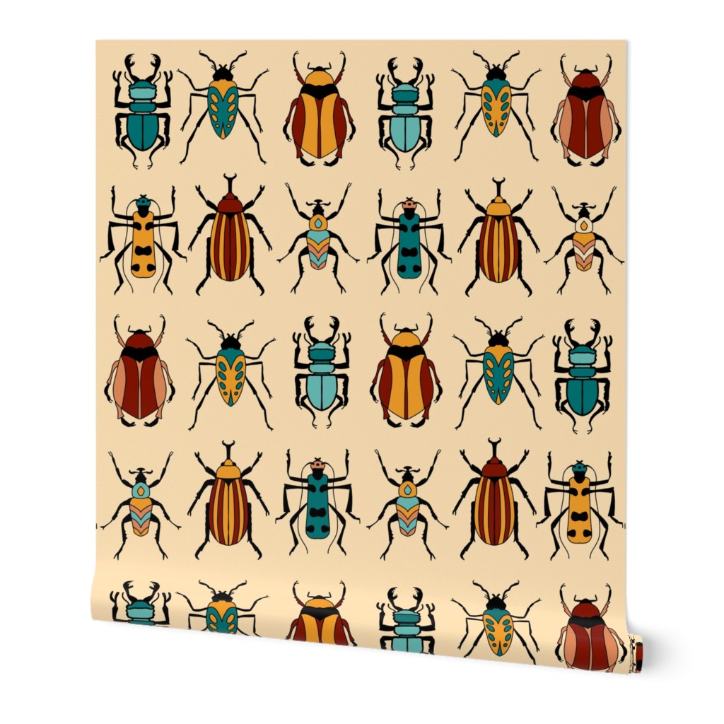 Exotic Beetles on Vanilla Yellow