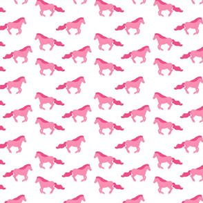 Pink Horse (white) small