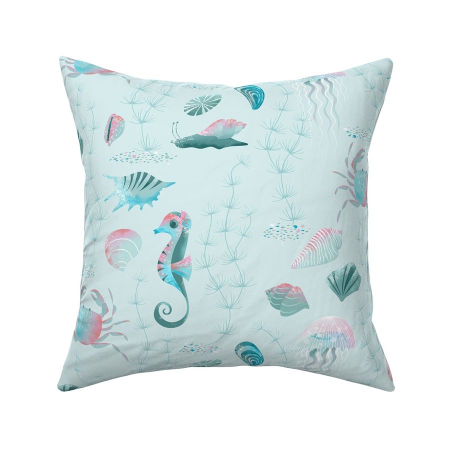 Sea Shells Universe I on Aqua I M size | Underwater World Collection