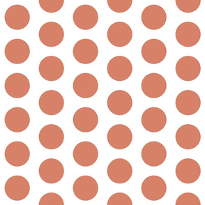 2" dots: dirty apricot