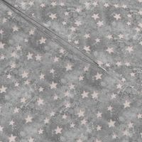 Creamy White Stars on Painted Grey 