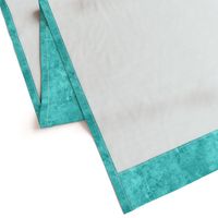 Bright Teal Green Blue Drippy Painted Canvas