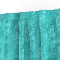 Bright Teal Green Blue Drippy Painted Canvas