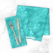 Bright Teal Green Blue Drippy Painted Canvas