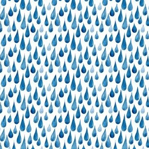 small watercolor rain drops pattern