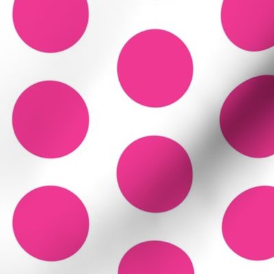 2" dots: hot pink