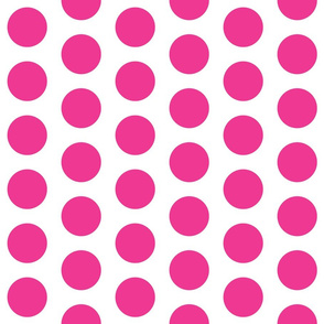 2" dots: hot pink